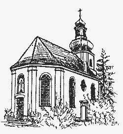 SW-Zeichnung ev. Kirche Wenkheim